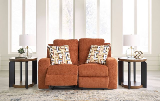 Signature Design by Ashley® Danum Spice Manual Reclining Loveseat-6