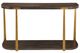 Uttermost® Palisade Walnut Console Table with Antique Gold Frame-3
