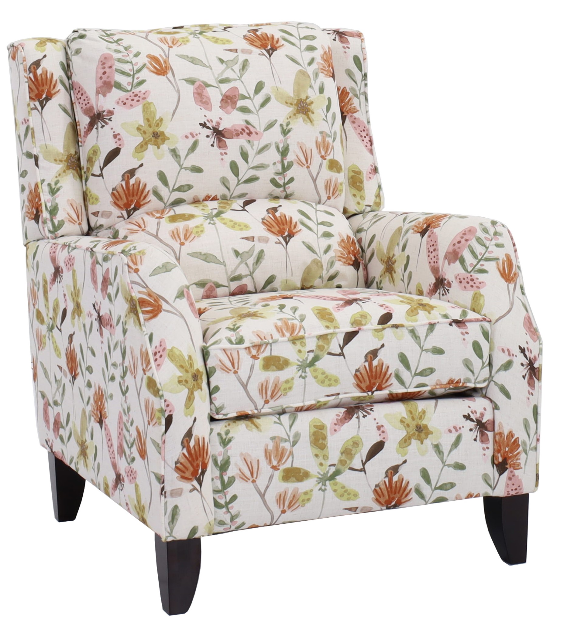 Floral Print Flower Pattern Chair Cortina Spandex Stretchable