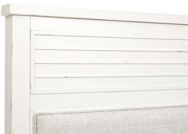 Magnussen Home® Echo Isles Driftwood and Sea Pearl Queen Panel Upholstered Headboard-2