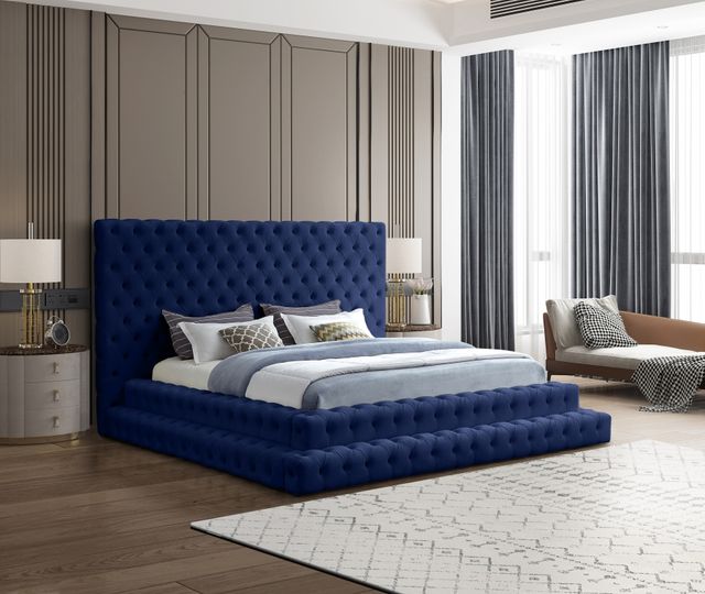 Meridian Furniture Revel Navy Queen Bed-3