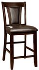 Furniture of America® Brent 2-Piece Dark Cherry/Espresso Counter Chair Set-0