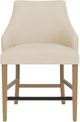 Riverside Furniture Mix-N-Match Chairs 2-Piece Ivory Swoop Arm Upholstered Stool Set-2