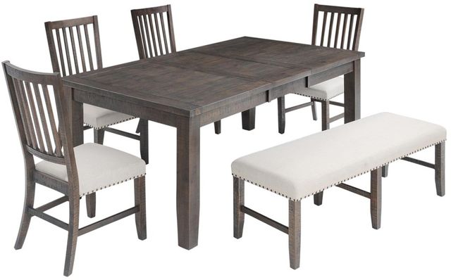 Jofran Inc. Willow Creek 6-Piece Beige/Wire Brushed Dining Set-0