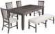 Jofran Inc. Willow Creek 6-Piece Beige/Wire Brushed Dining Set-0