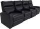 RowOne Galaxy II Home Entertainment Seating Black 4-Chair Straight Row-2