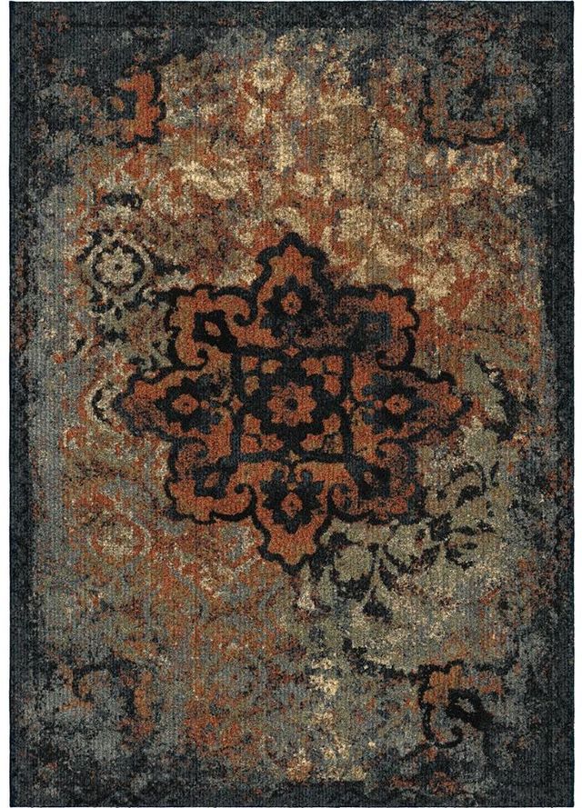 Orian Next Generation Distressed Kirman Sunshine 7'10"x 10'10"Rug-0