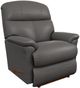 La-Z-Boy® Reed Gray Leather Manual Rocking Recliner-0