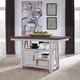 Liberty Furniture Farmhouse Brown Gathering Table with White Base-1