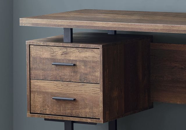 Monarch Specialties Inc. Brown Reclaimed Wood 60" Computer Desk-1