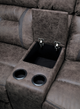 Mazin Furniture Madrona Hill Dark Brown Double Reclining Loveseat-1