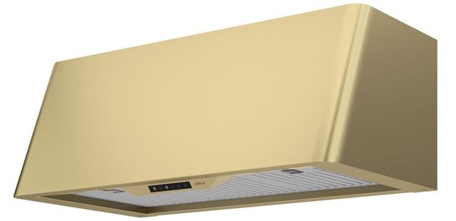 Zephyr Designer Collection Mesa 36" Satin Gold Wall Mounted Range Hood-2