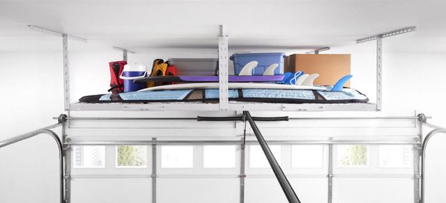 Gladiator® GearLoft™ White Overhead Storage Rack-4