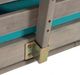 Furniture of America® Maui Gray/Turquoise Fabric/Wood Outdoor Convertible Sofa Daybed-5