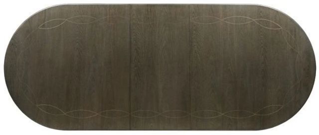 American Drew® Savona Friedrick Mocha Dining Table with Vintage Gold Base-1