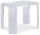 Century® Thomas O'Brien Phoenix Glass Top Chairside Table with Acrylic Base-0