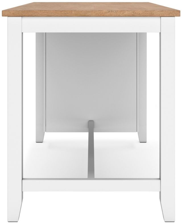 Signature Design by Ashley® Gesthaven Natural Counter Height Dining Table with White Base-4