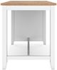 Signature Design by Ashley® Gesthaven Natural Counter Height Dining Table with White Base-4