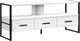 Monarch Specialties Inc. Black/White TV Stand-0