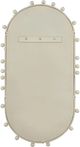 TOV Furniture Bubbles Ivory Large Oval Wall Mirror-5