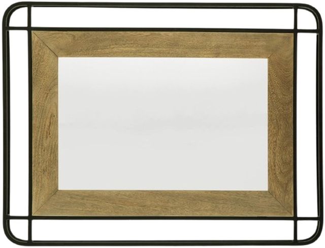 Signature Design by Ashley® Beelman Black/Brown Accent Mirror-2