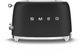 Smeg 50's Style 2 Slice Matte Black Toaster-4