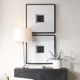 Uttermost® Origins Shadow 2-Piece Dark Bronze/Satin Black Wall Art-1