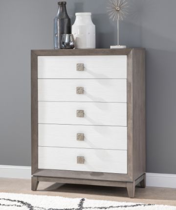 Legacy Classic Terra Luna Nightfall/White Cloud 5-Drawer Chest-2