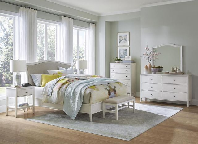 aspenhome® Charlotte White California King Upholstered Bed-3