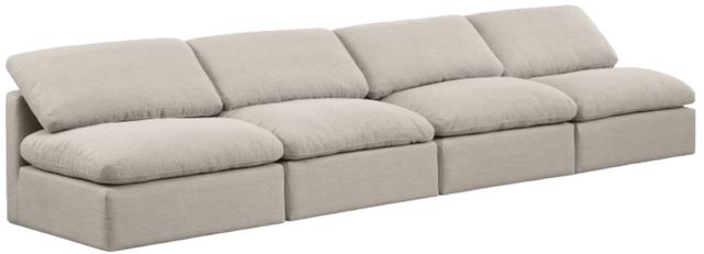 Meridian Furniture Indulge 4-Piece Beige Armless Sofa-0