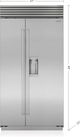 Sub-Zero® Classic Series 23.9 Cu. Ft. Stainless Steel Built In Side-by-Side Refrigerator-1