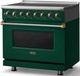 Viking® 5 Series 36" Ivy Pro Style Induction Range with Brushed Brass Trim-2