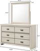Crown Mark Carter White Dresser-2