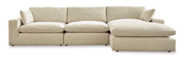 Benchcraft® Elyza 3-Piece Linen Right-Arm Facing Sectional and Chaise-0