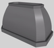 Vent-A-Hood® Designer Series 54" Gunsmoke Island Range Hood-4