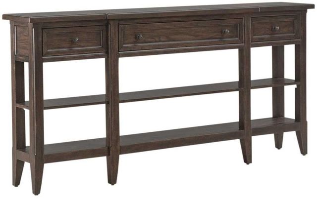 Liberty Furniture Paradise Valley Saddle Brown Hall Console Table-0