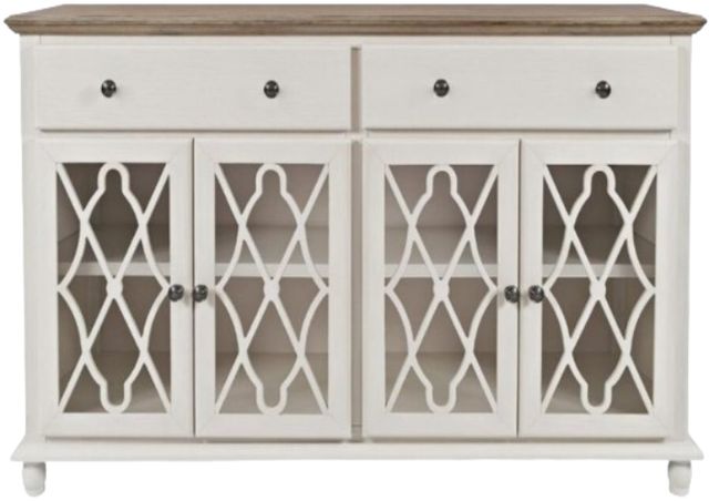 Jofran Inc. Aurora Hills Brushed White 4-Door Accent Chest-2