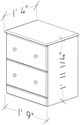 Perdue Woodworks Essential Brown Nightstand-2