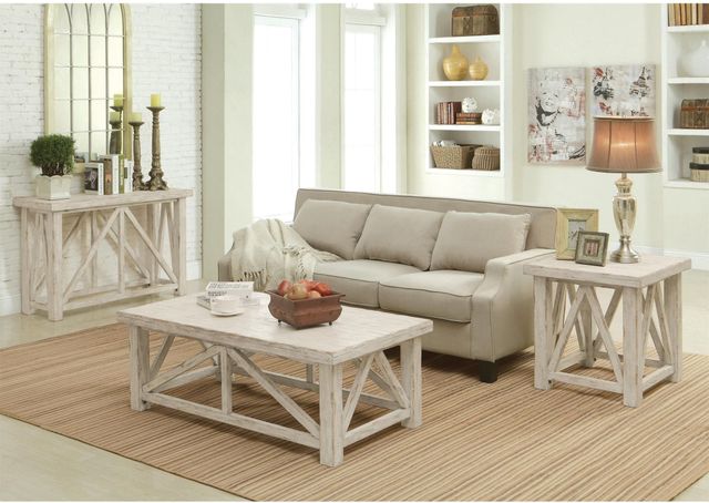 Riverside Furniture Aberdeen Weathered Worn White Side Table-1
