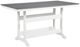 Signature Design by Ashley® Transville Gray Outdoor Counter Height Dining Table with White Base-0