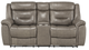 Mazin Furniture Kennett Brownish Gray Power Double Reclining Loveseat with Console-1