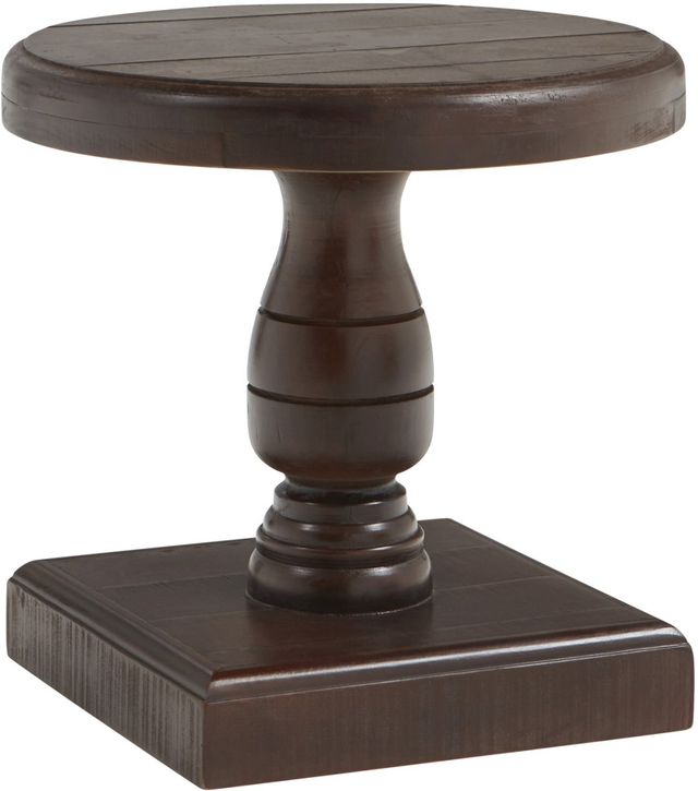 aspenhome® Hermosa Umber Round End Table-0