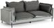 VIG Furniture Divani Casa Mars Gray/Dark Gray Fabric Sofa-0