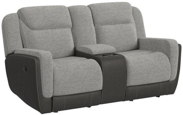 Elements International Hornet Rancho Gray Manual Reclining Loveseat-0