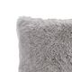 Olliix by CosmoLiving Cleo Grey Ombre Print Shaggy Fur Pillow-2