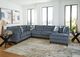 Benchcraft® Maxon Place 3-Piece Navy Right-Arm Facing Sectional and Chaise-1