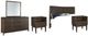 Signature Design by Ashley® Kisper 5-Piece Brown King/California King Panel Headboard Bed Set-0