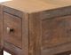 International Furniture Direct Urban Gold End Table and Brown Base-2