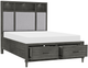 Homelegance® Wittenberry Gray/Pebble Queen Platform Storage Bed-0