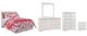 Signature Design by Ashley® Anarasia 5-Piece White Full Sleigh Headboard Bed Set-0